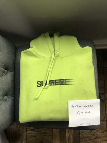 Supreme Supreme Motion Logo Hoodie Neon Green