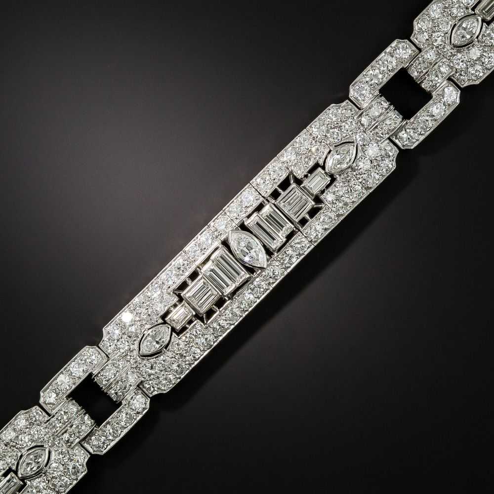 Art Deco Diamond Bracelet by Katz and Ogush - image 1