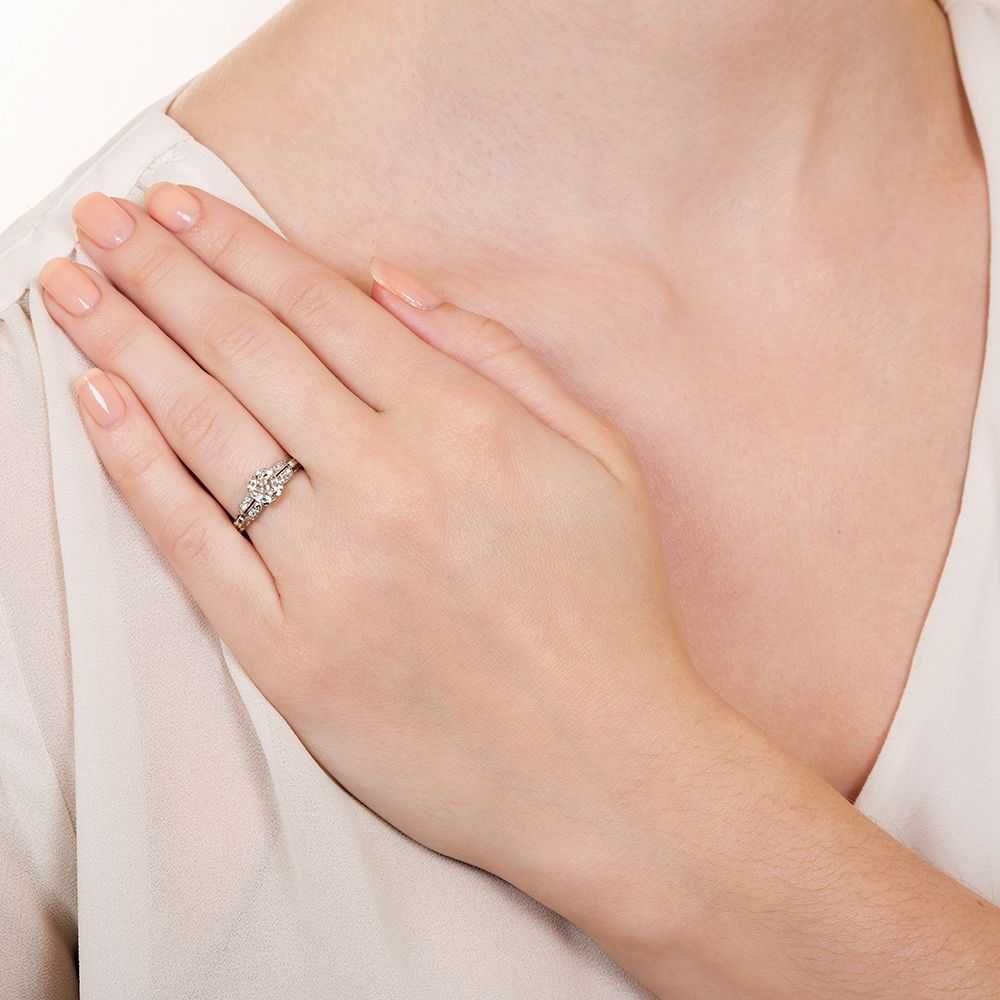 Art Deco 1.00 Carat Diamond Engagement Ring - GIA… - image 5