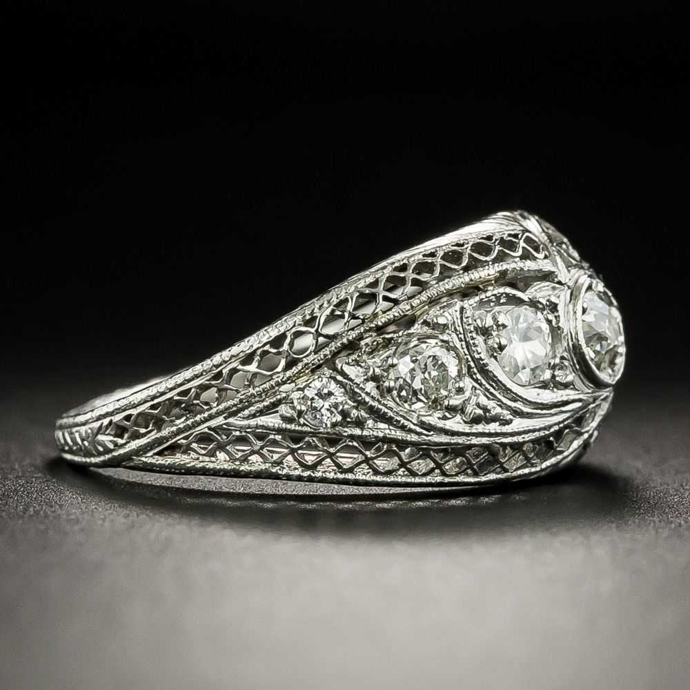 Edwardian Diamond Band Ring by Gorham - image 2