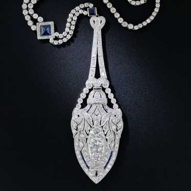 Art Deco sapphire necklace - Gem