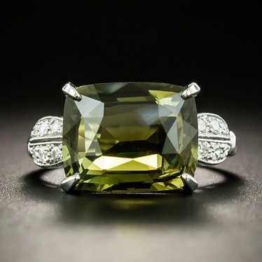 6.06 Carat Natural Alexandrite and Diamond Ring - image 1