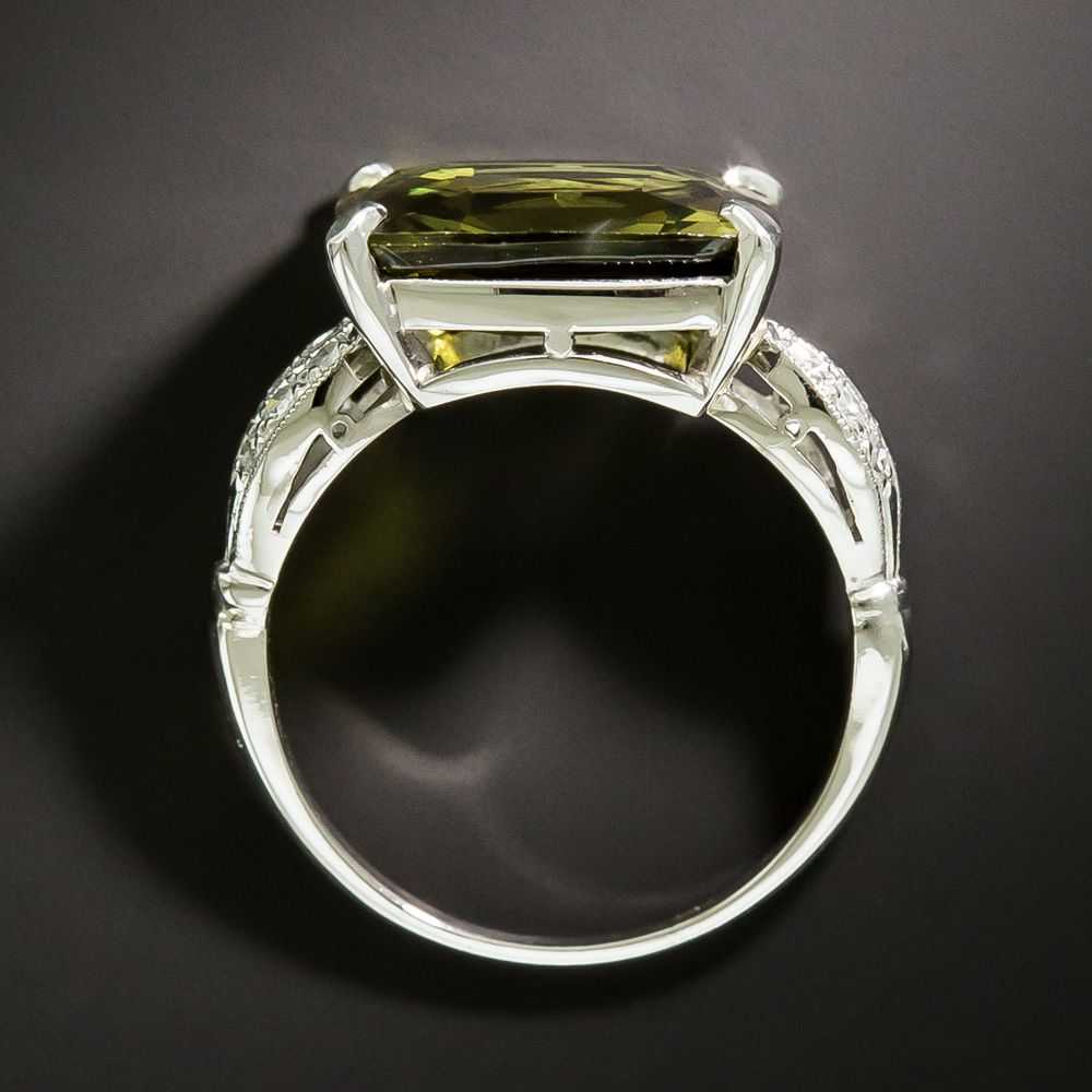 6.06 Carat Natural Alexandrite and Diamond Ring - image 4