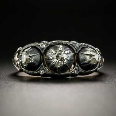 Georgian Three-Stone Diamond Ring - image 1
