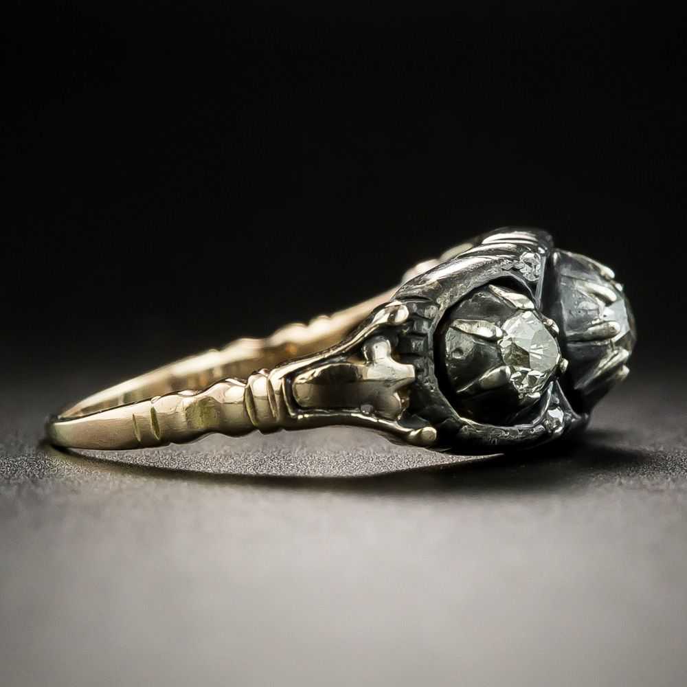 Georgian Three-Stone Diamond Ring - image 3