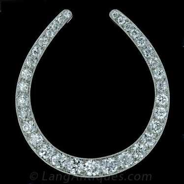 Diamond Horseshoe Pin - image 1