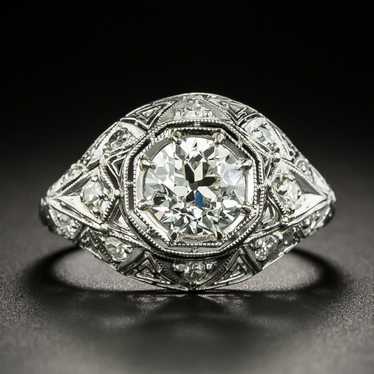 Art Deco 1.17 Carat Diamond Dome Ring - GIA I VS1 - image 1