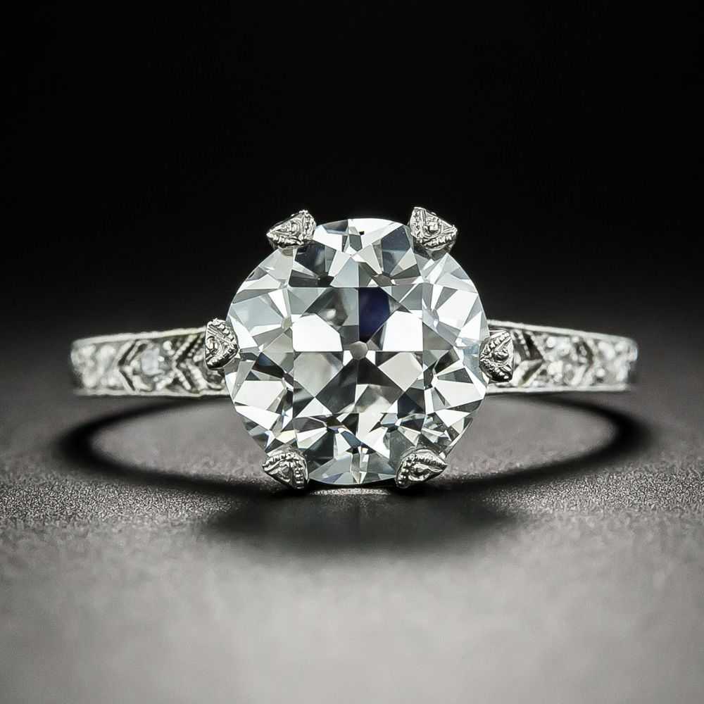 Vintage Tiffany & Co 3.02 Carat Diamond Engagemen… - image 1