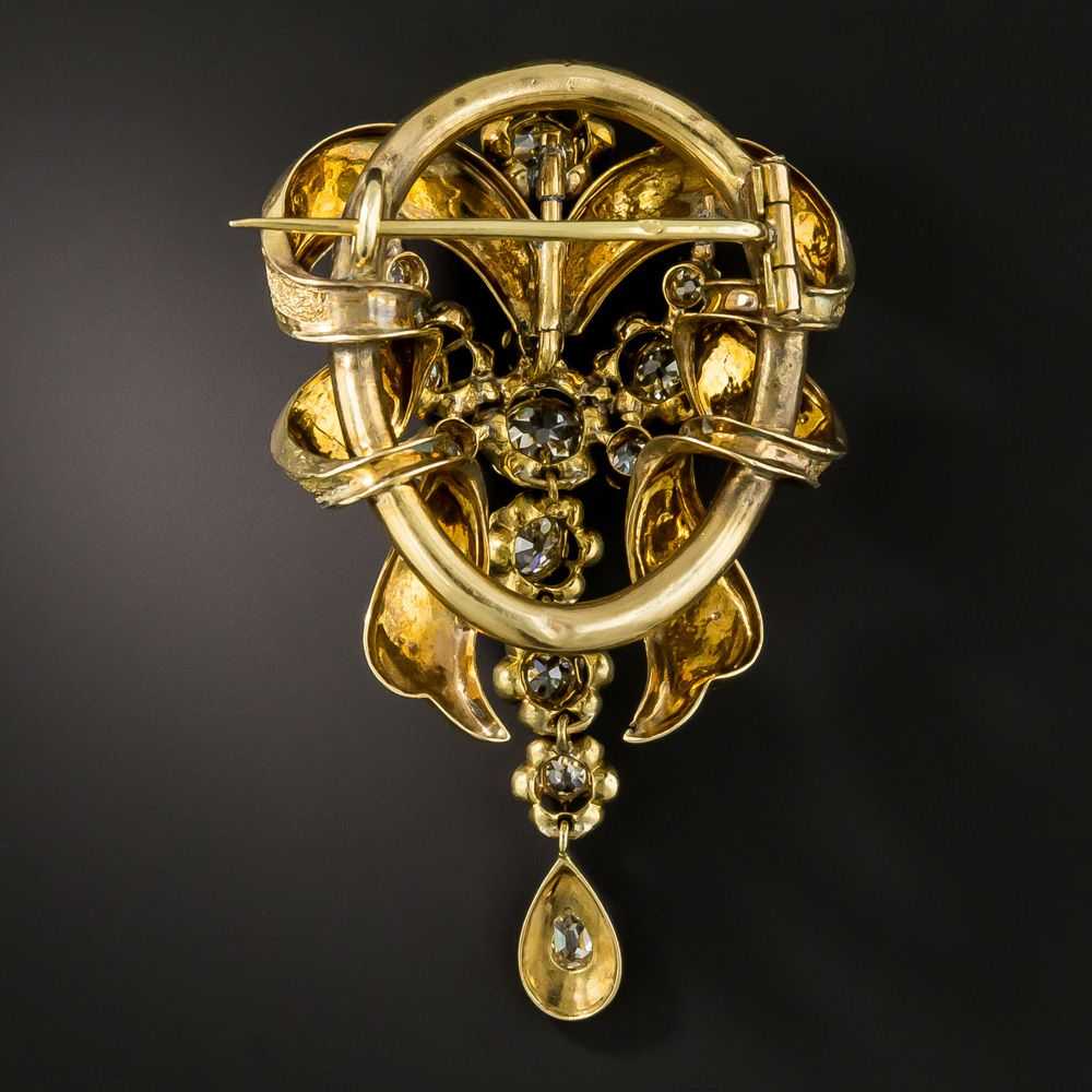 French Antique Diamond Brooch/Necklace - image 3