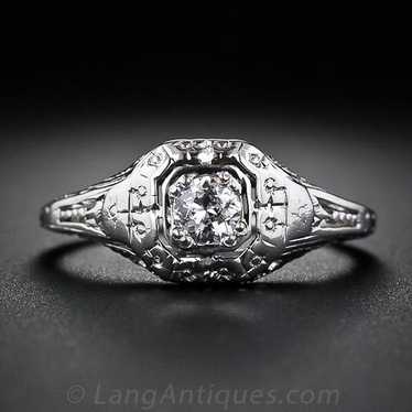 .15 Carat Filigree Diamond Engagement Ring - Circ… - image 1