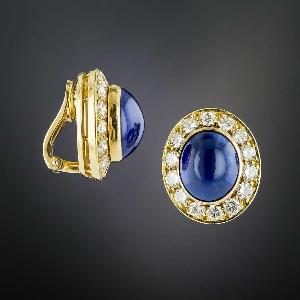 Van Cleef & Arpels Cabochon Sapphire and Diamond … - image 2