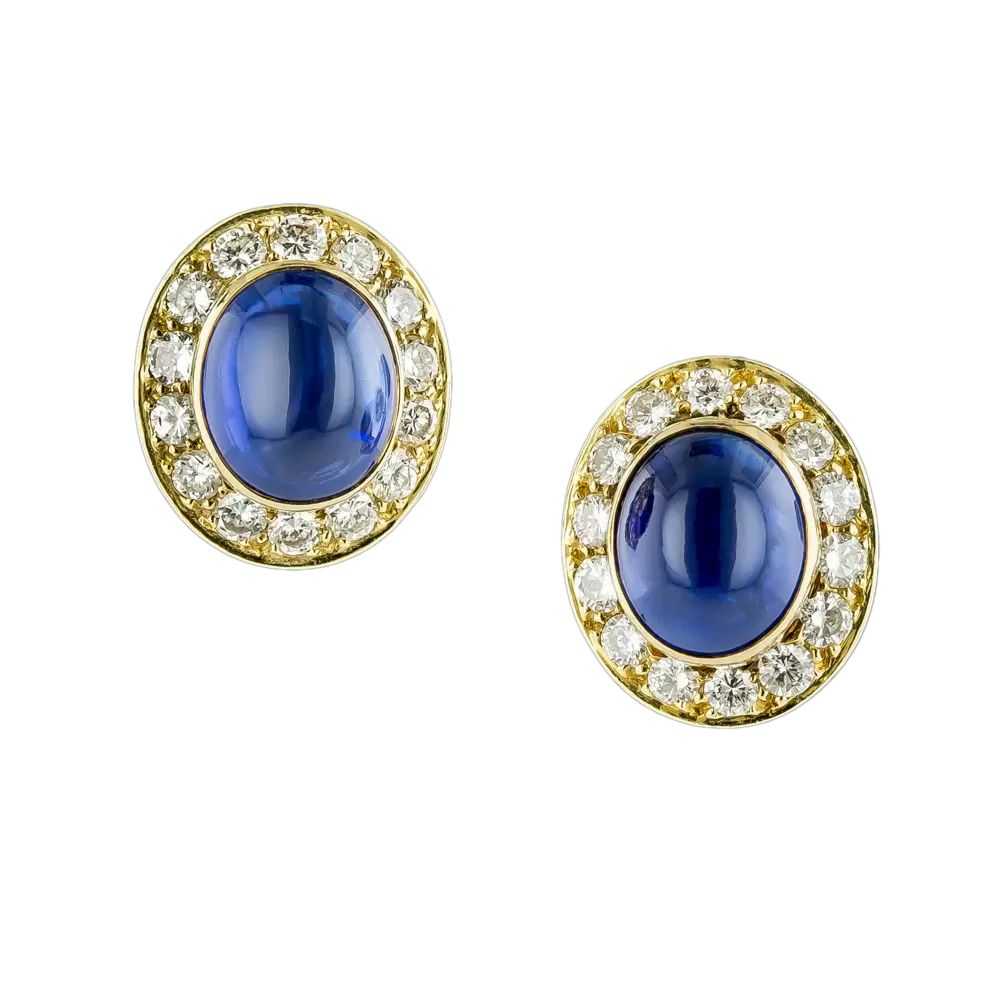 Van Cleef & Arpels Cabochon Sapphire and Diamond … - image 4