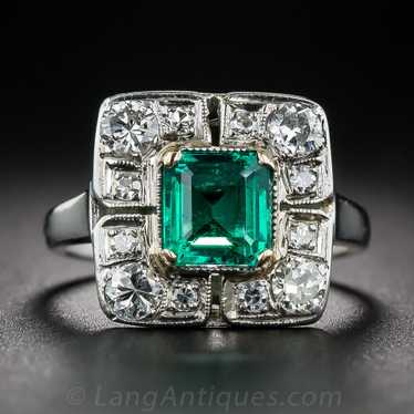 .80 Carat Emerald and Diamond Ring
