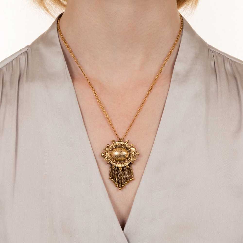 Victorian Style Tassel Necklace/Brooch - image 4