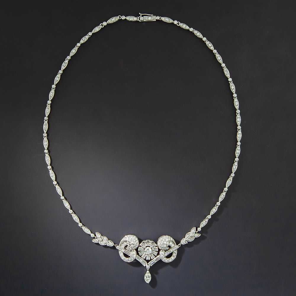 Mid-Century Centerpiece Diamond Necklace - image 1