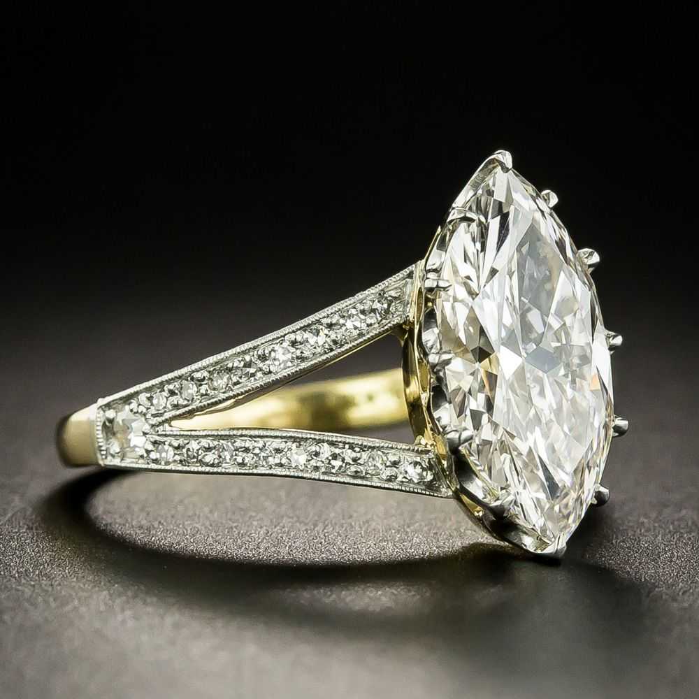 Tiffany & Co. Edwardian 2.71 Carat Marquise Diamo… - image 2