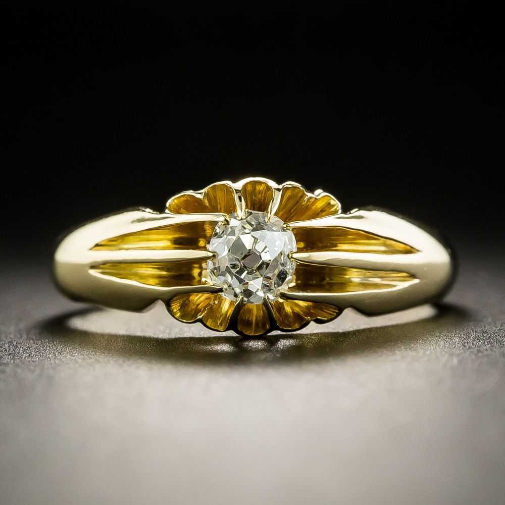 Early 20th Century .40 Carat Diamond Engagement R… - image 1