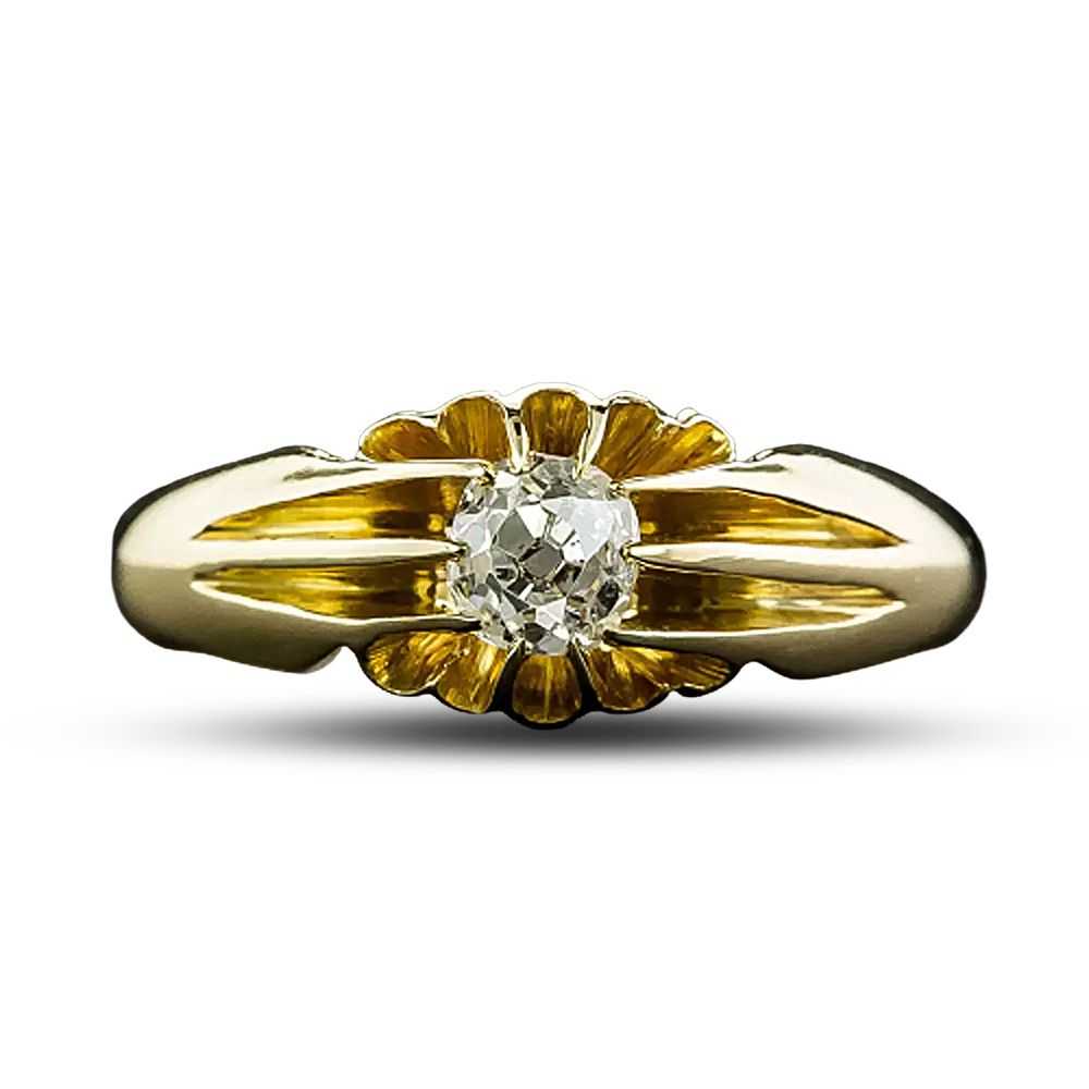 Early 20th Century .40 Carat Diamond Engagement R… - image 5