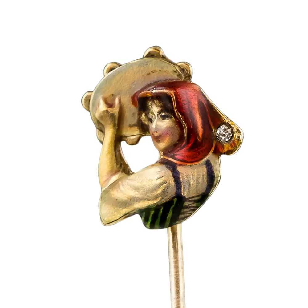 Tambourine Girl Stick Pin - image 6