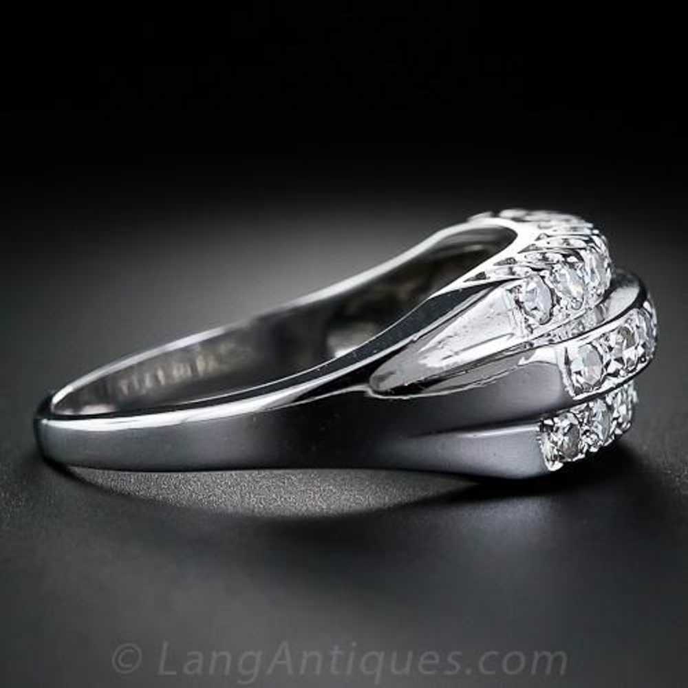 Three-Row Diamond Wedding Band - image 3