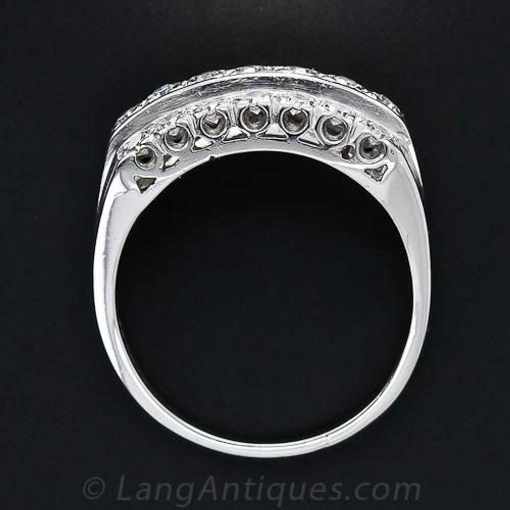 Three-Row Diamond Wedding Band - image 4