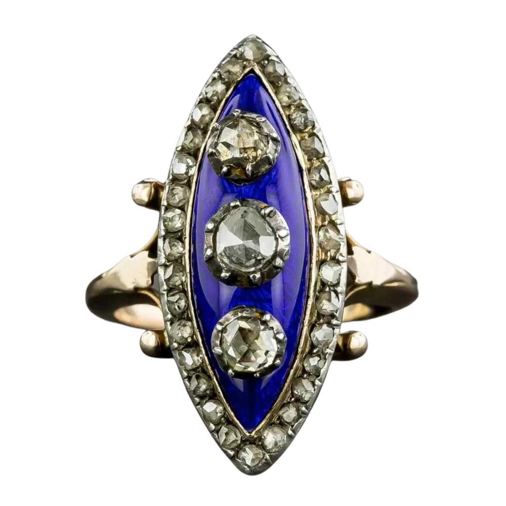 Late Georgian/Early Victorian Diamond and Enamel … - image 4