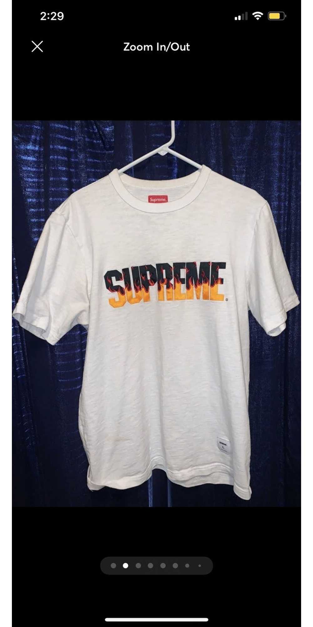 Supreme shop flame shirt