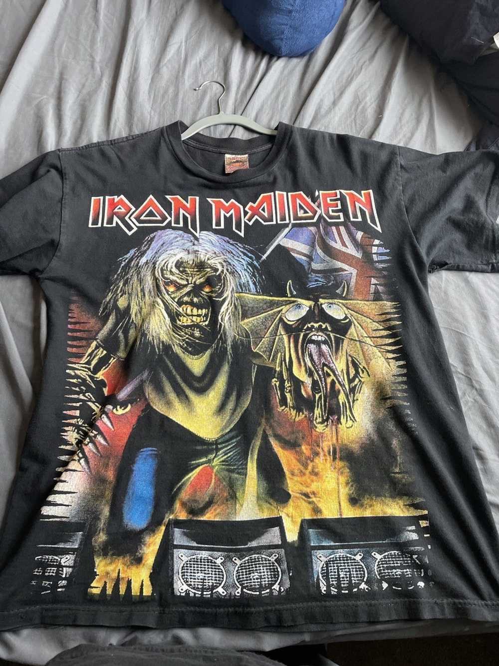 Vintage Vintage Iron Maiden Big Print Band T-Shirt - image 1