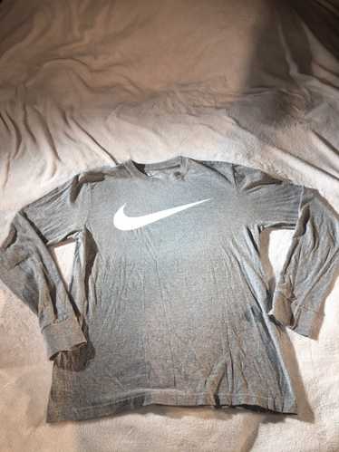 Nike Nike x Grey Long-sleeve Nike Check Tee - image 1