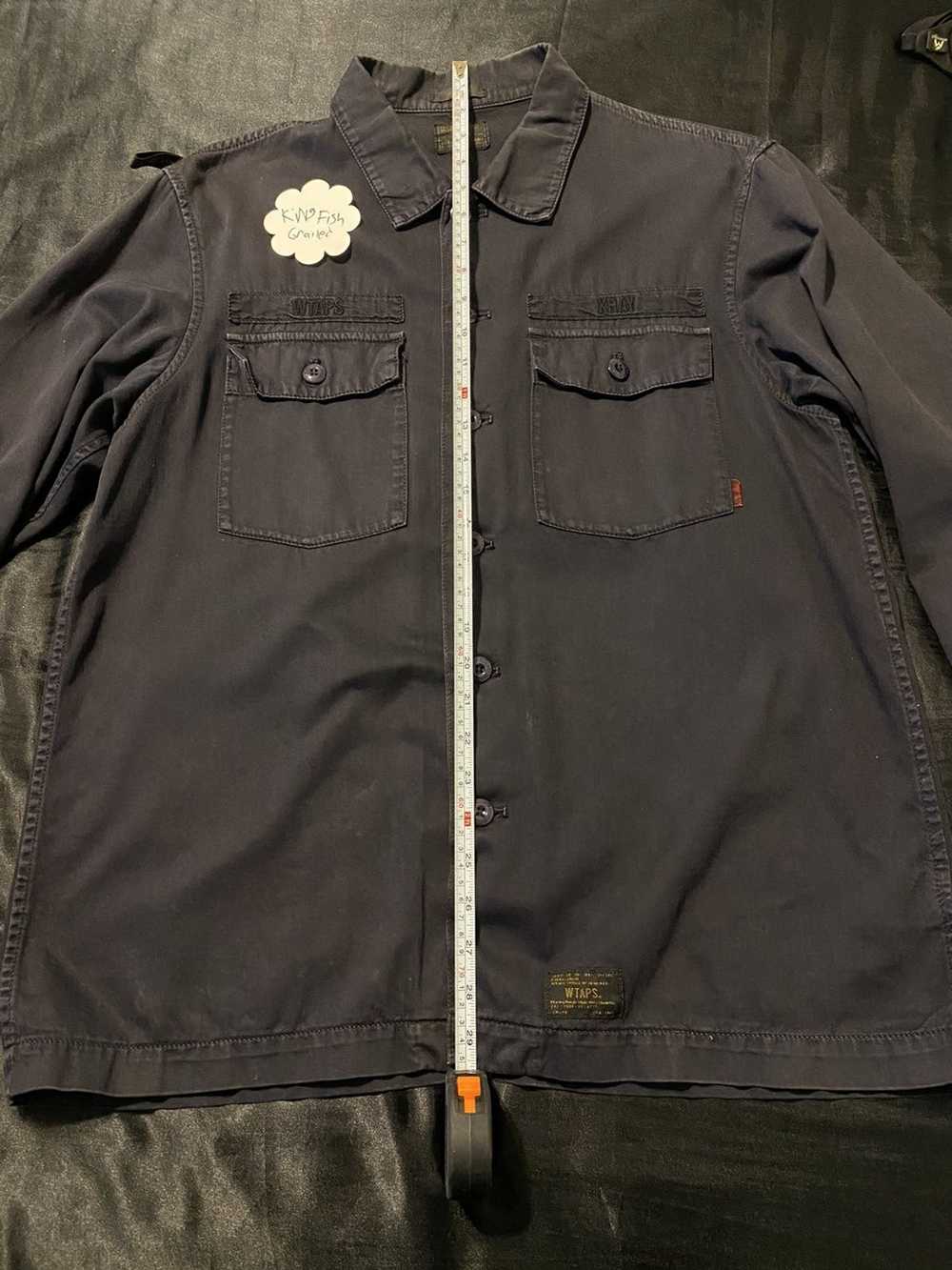 Wtaps Wtaps Buds L/S Button up army shirt navy - image 1