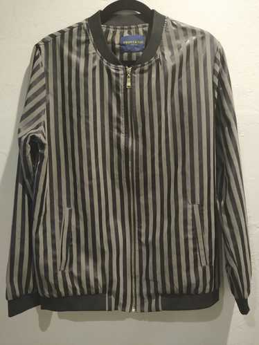 Other Vintage Front and Top Striped Bomber Jacket