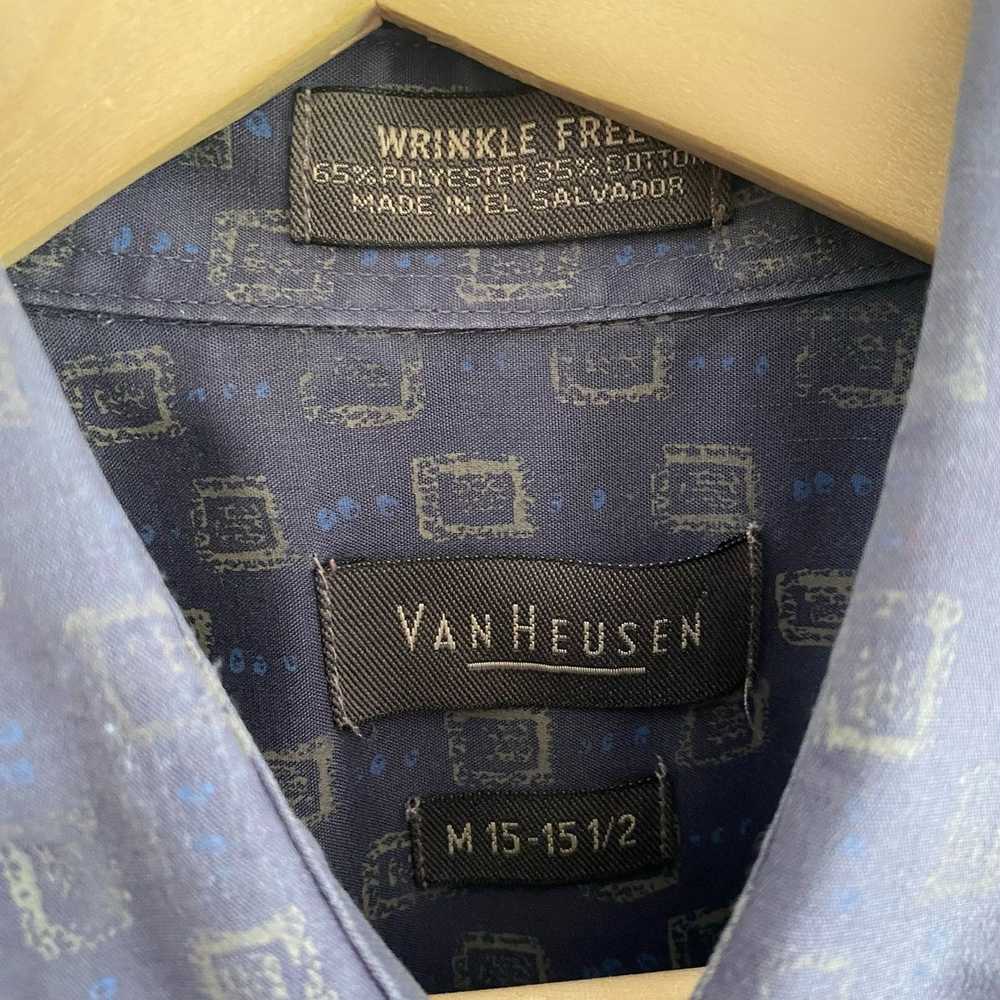 Van Heusen × Vintage Vintage Geometric Short Slee… - image 3