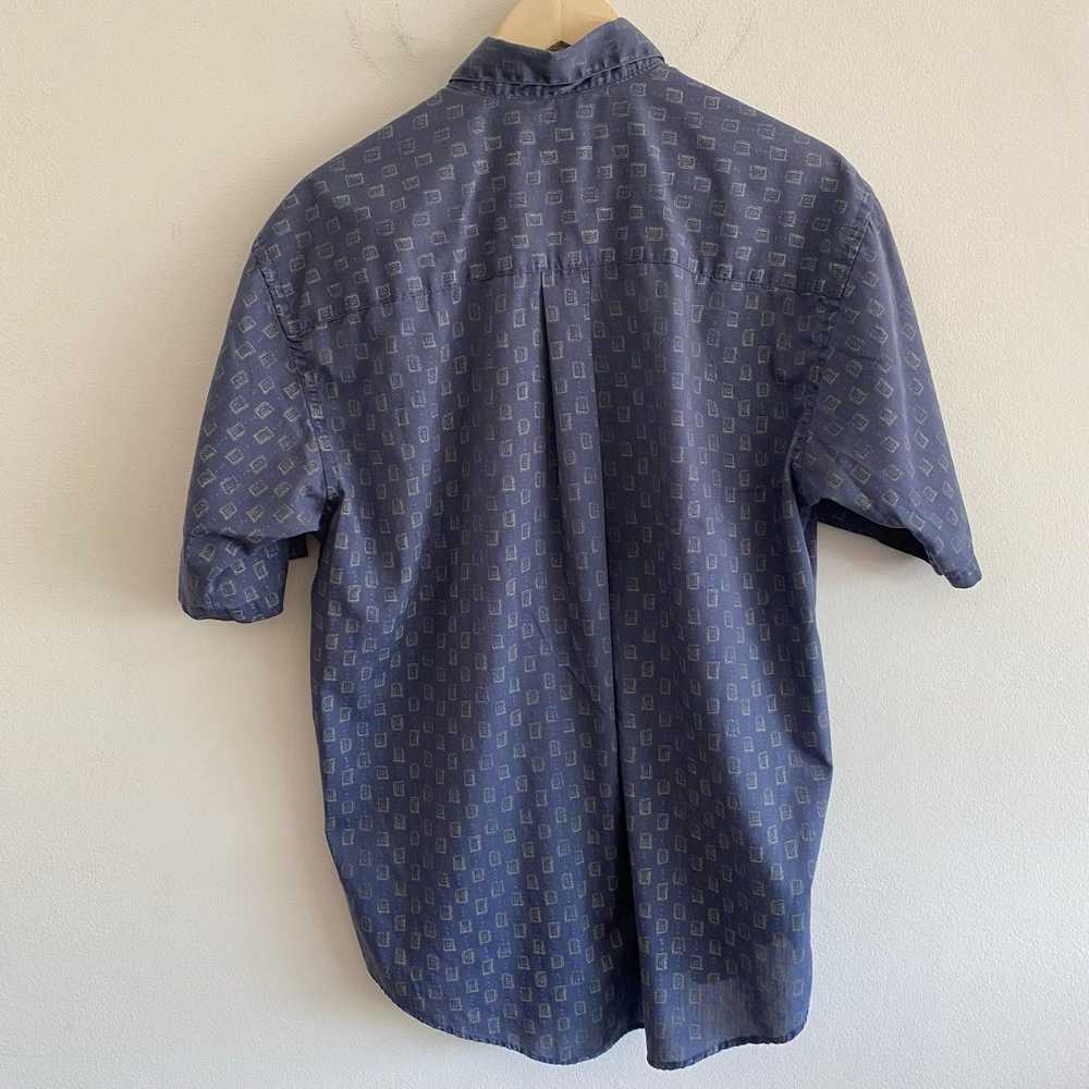 Van Heusen × Vintage Vintage Geometric Short Slee… - image 4