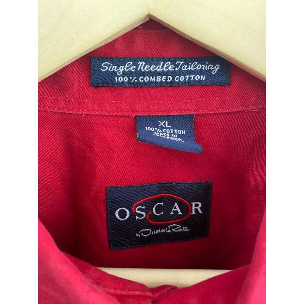 Oscar De La Renta × Vintage Men's Vintage Red Osc… - image 3
