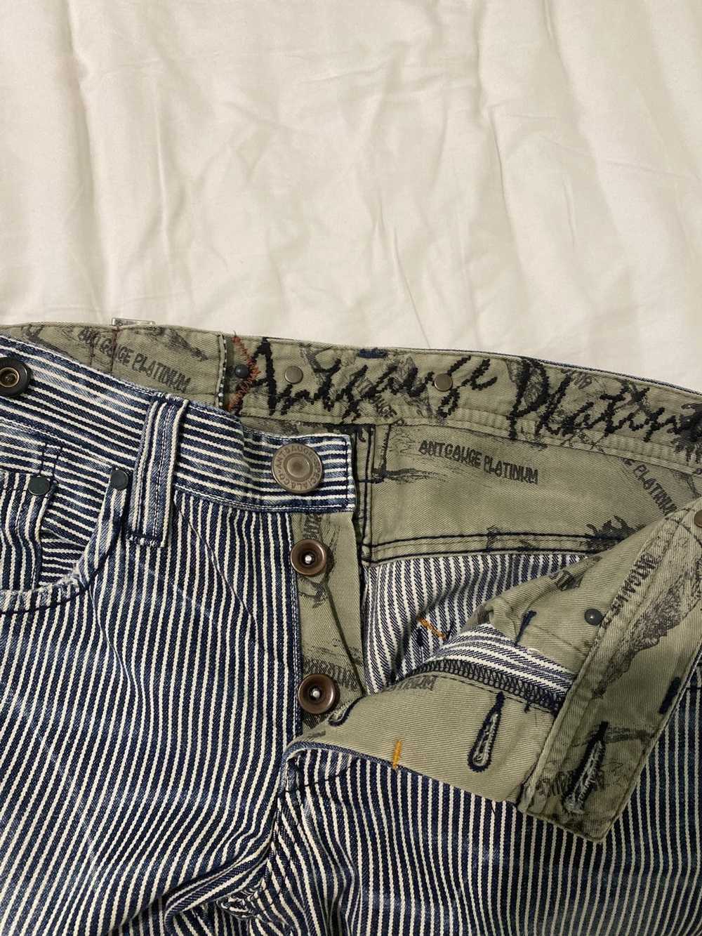 Japanese Brand Striped Skinny Jeans - image 3