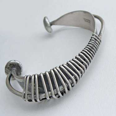 Ed Wiener Modernist Sterling Bracelet 1950 - image 1