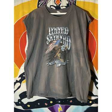 Lynyrd Skynyrd Biker Patch Music Rock Band Adult Mens Denim Jacket LS2207 - Regular XL