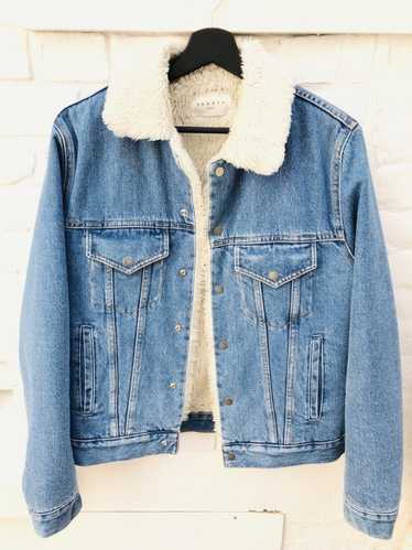 Sandro Lightwash Blue Denim Jacket