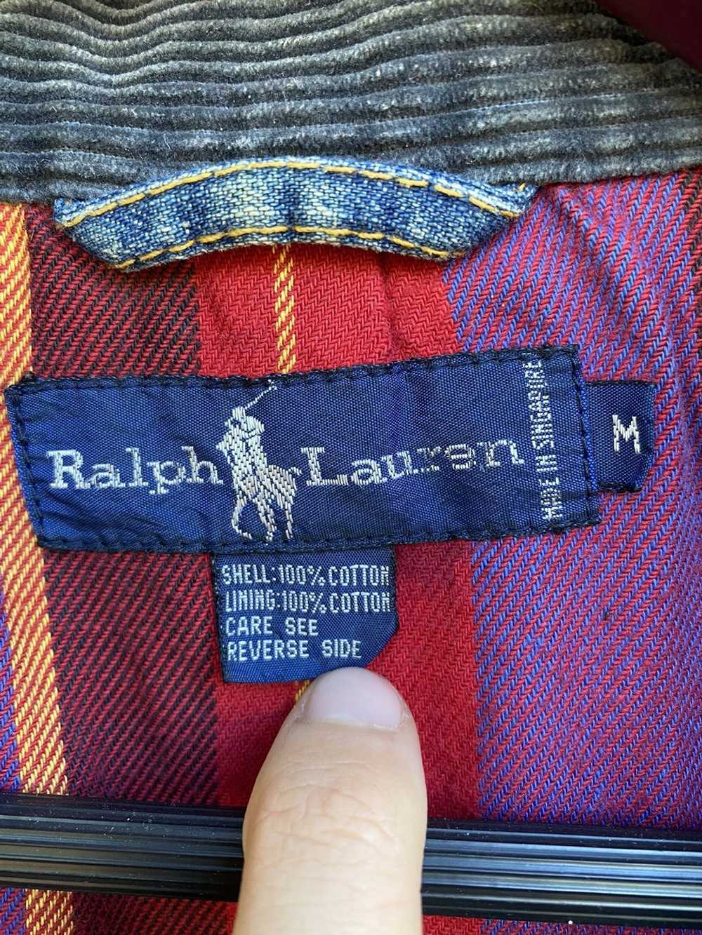 Polo Ralph Lauren Vintage Polo Flannel Lined Deni… - image 4