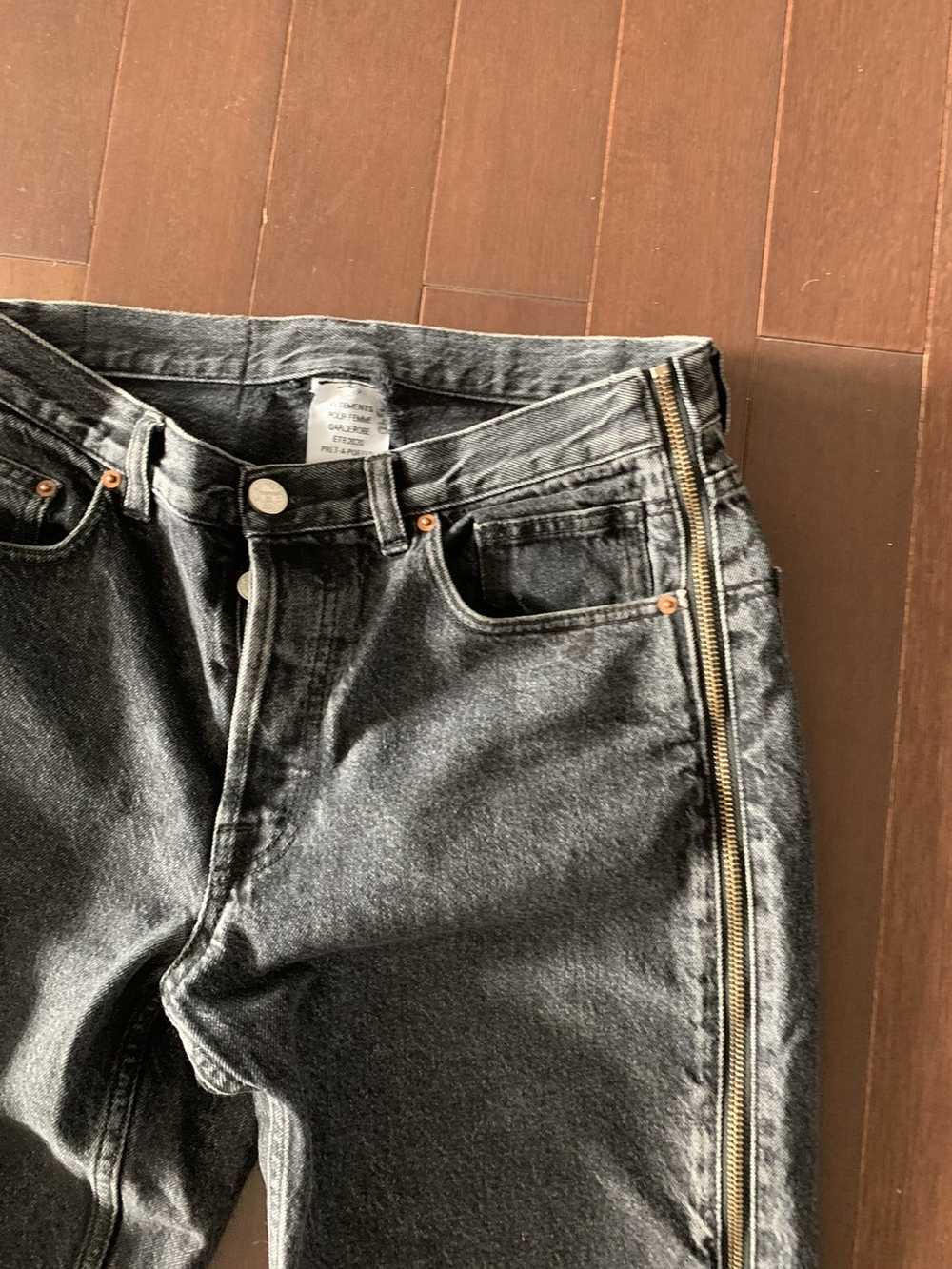 Vetements Vetements zipper jeans - image 5