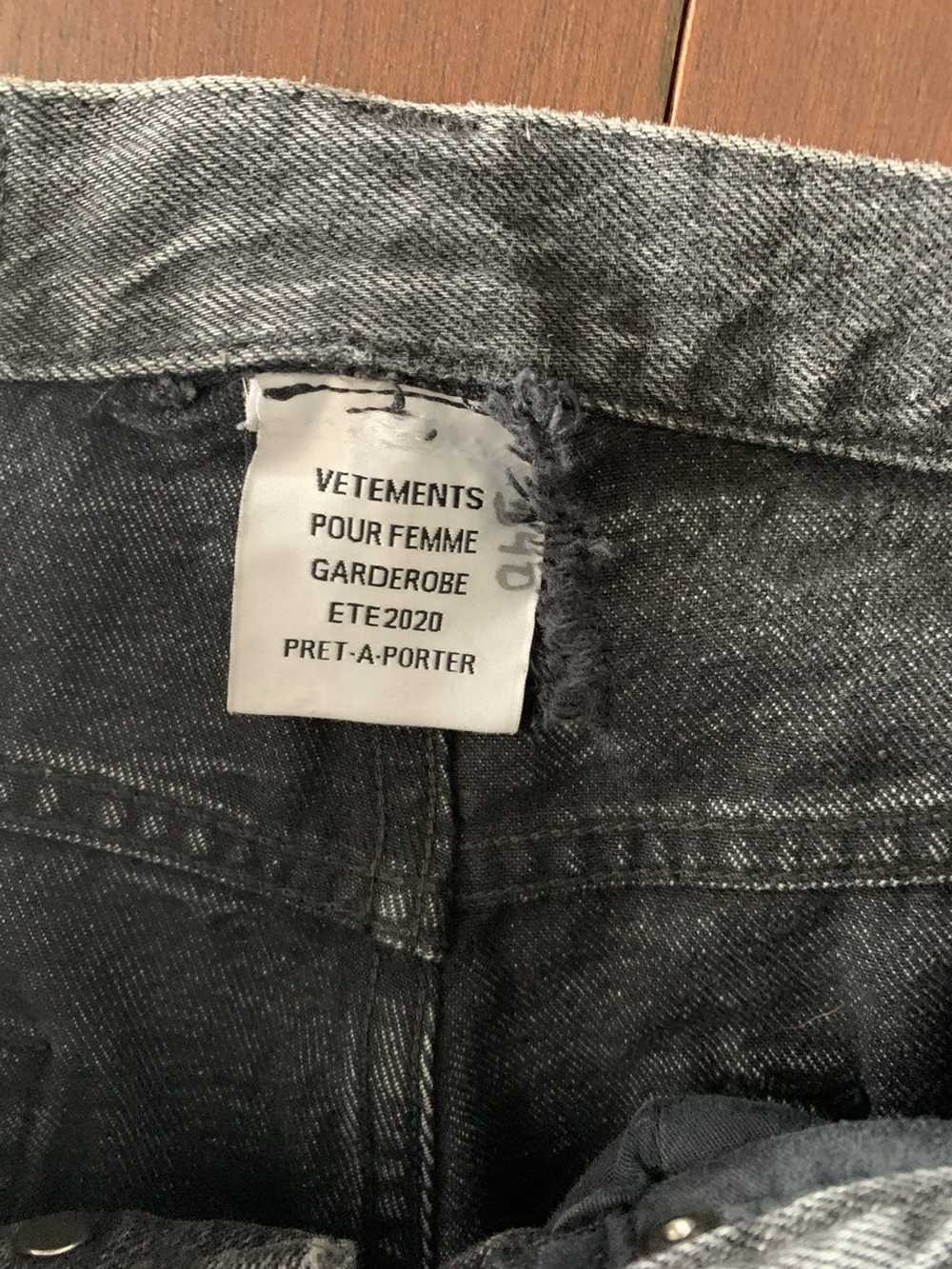 Vetements Vetements zipper jeans - image 6