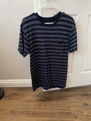 Rvca Blue RVCA Striped Pocket Tee