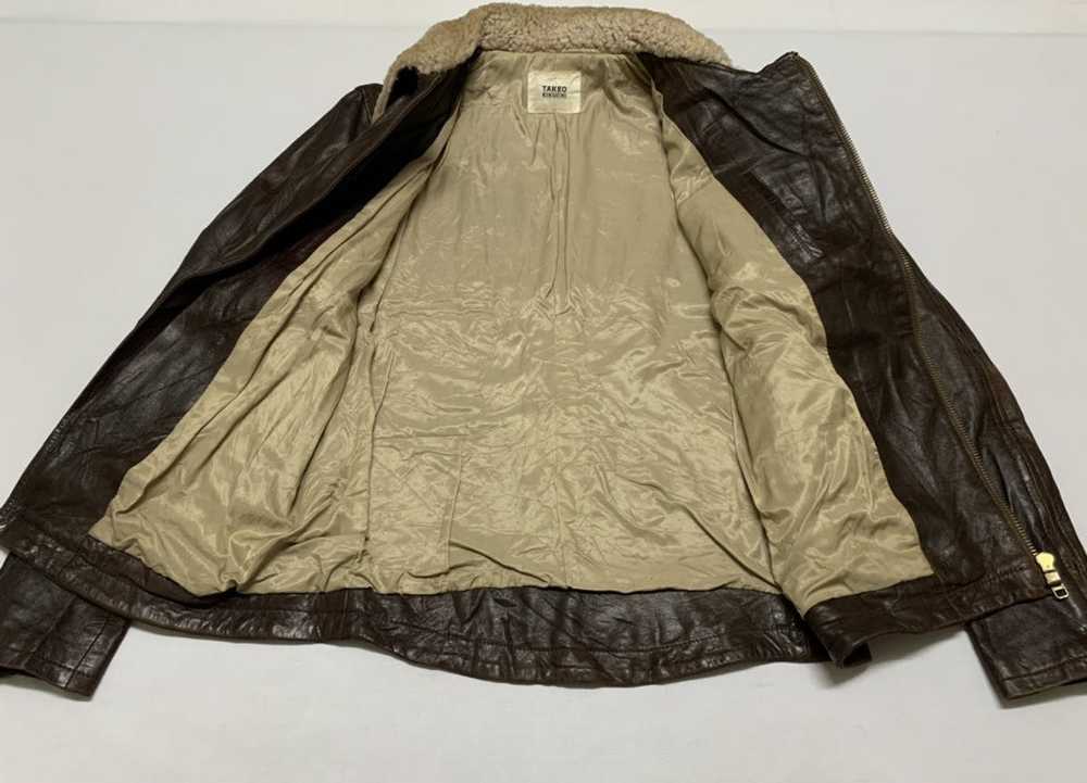 Leather Jacket × Takeo Kikuchi Vintage Takeo Kiku… - image 4