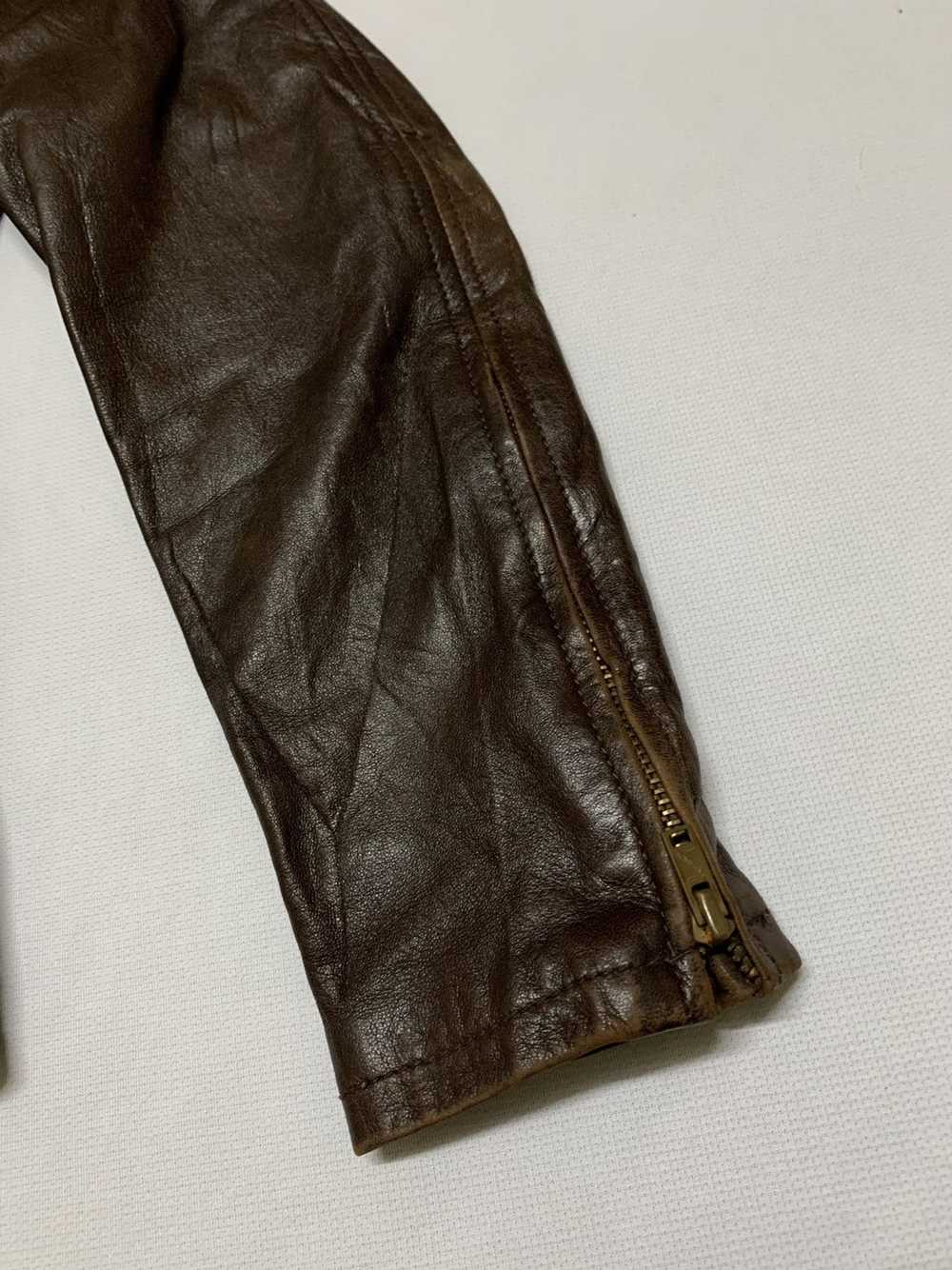 Leather Jacket × Takeo Kikuchi Vintage Takeo Kiku… - image 8