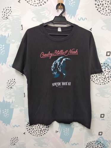 レア Crosby Stills & Nash コンサートTシャツ 1987年 1987 crosby stills & - Gem