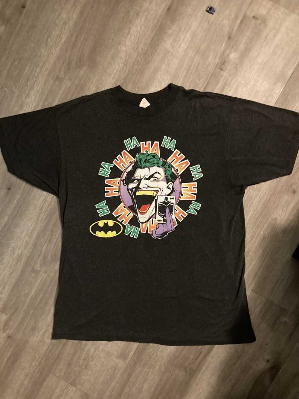 Vintage Vintage 1989 Joker DC Movie Batman shirt - image 1