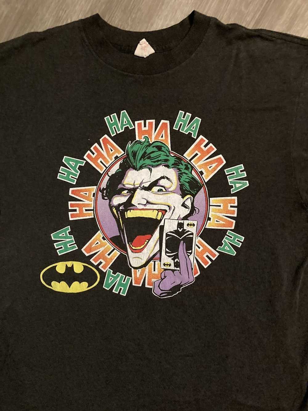 Vintage Vintage 1989 Joker DC Movie Batman shirt - image 2