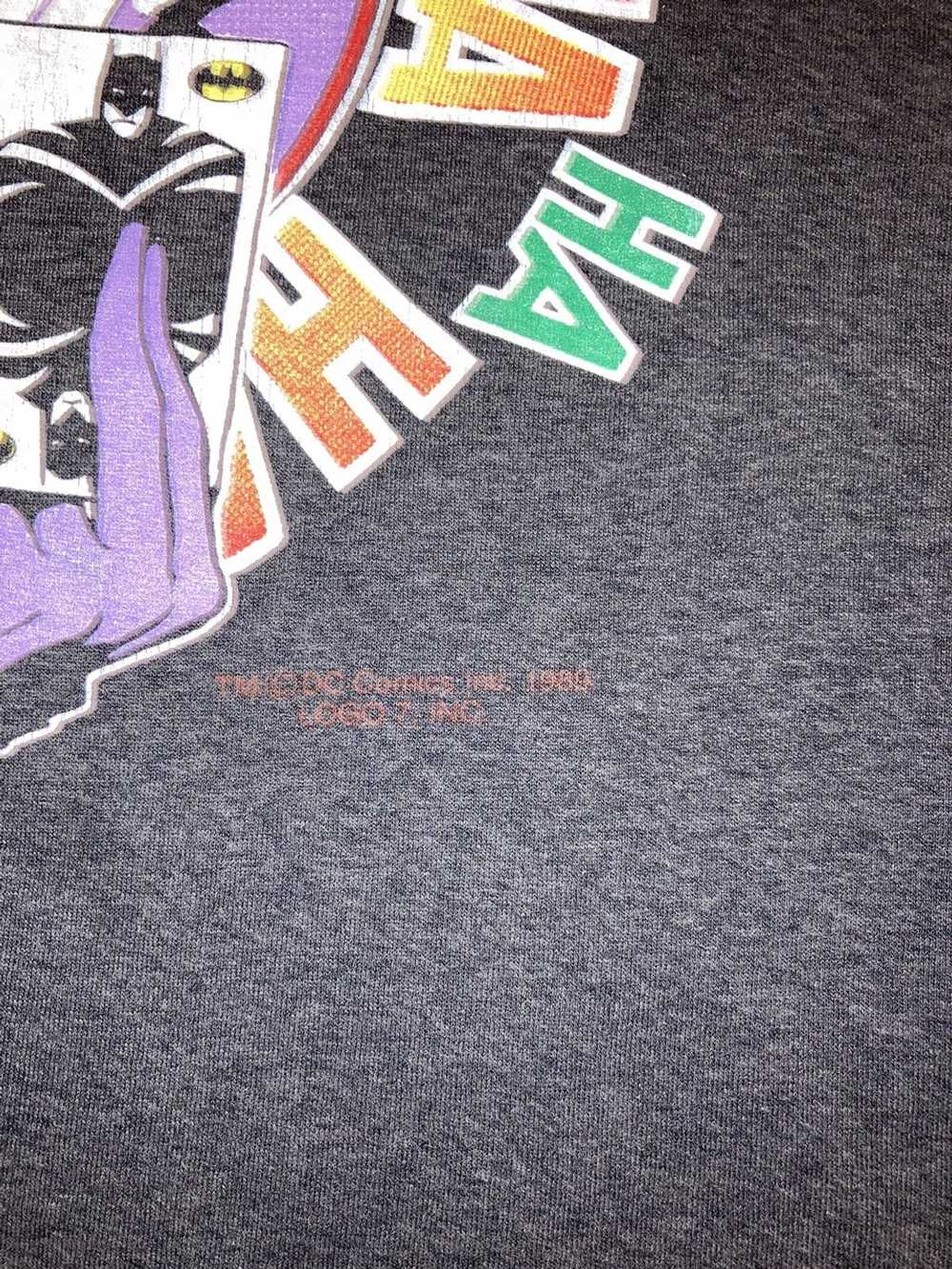 Vintage Vintage 1989 Joker DC Movie Batman shirt - image 3