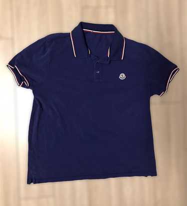 Moncler × Vintage Moncler maglia polo blue purple 