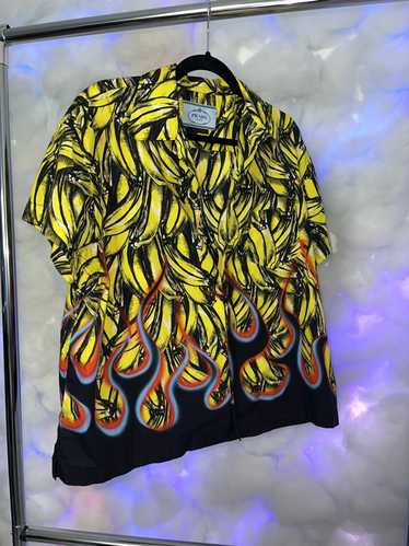 人気の贈り物が大集合 トップス PRADA FW18 Banana Flames Shirts ...